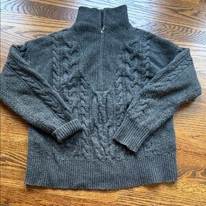 J. Crew Heather Gray Knit Pullover